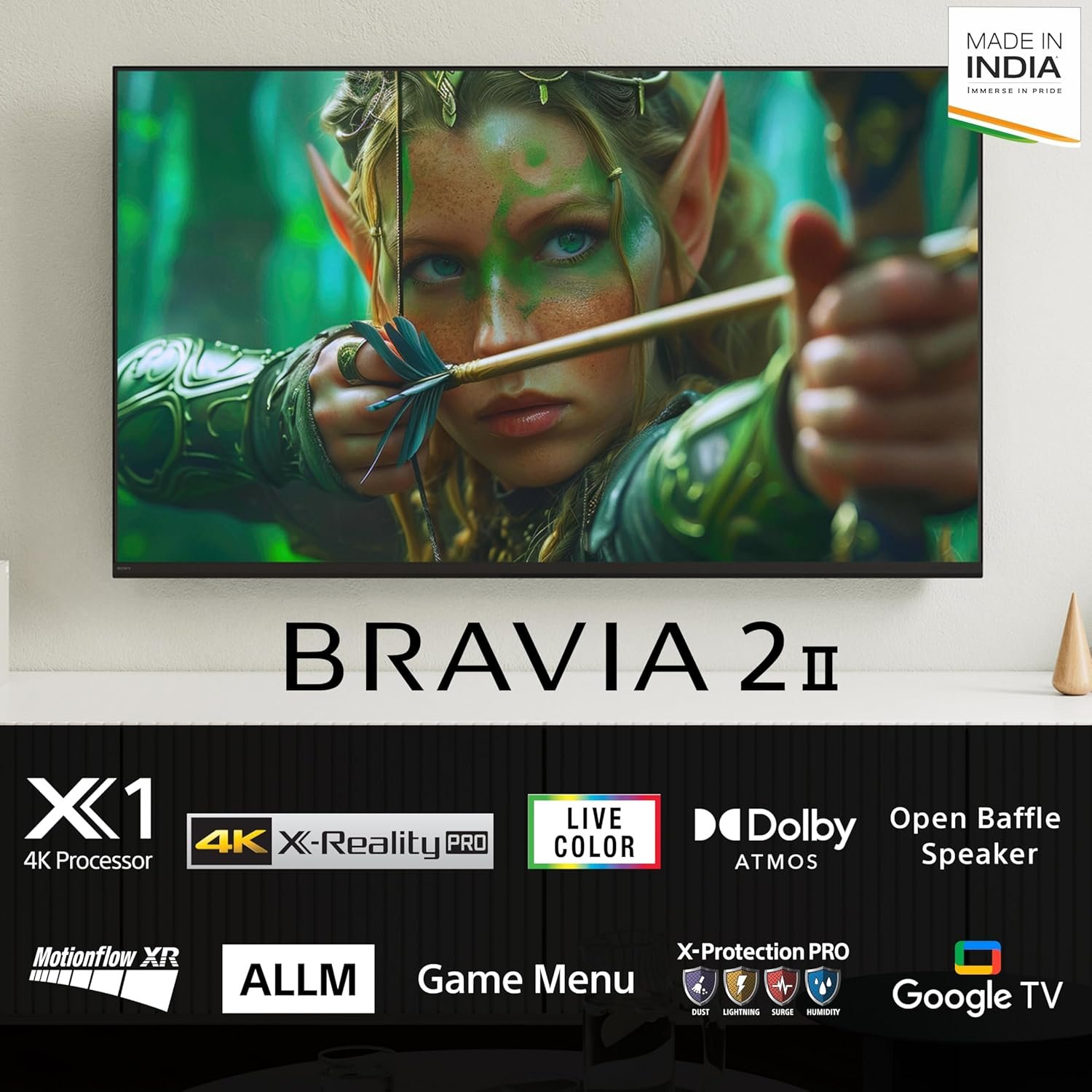 Sony 108 cm (43 inches) BRAVIA 2M2 Series 4K Ultra HD Smart LED Google TV K-43S22M2-3 Years Warranty for Limited Period - Image 3