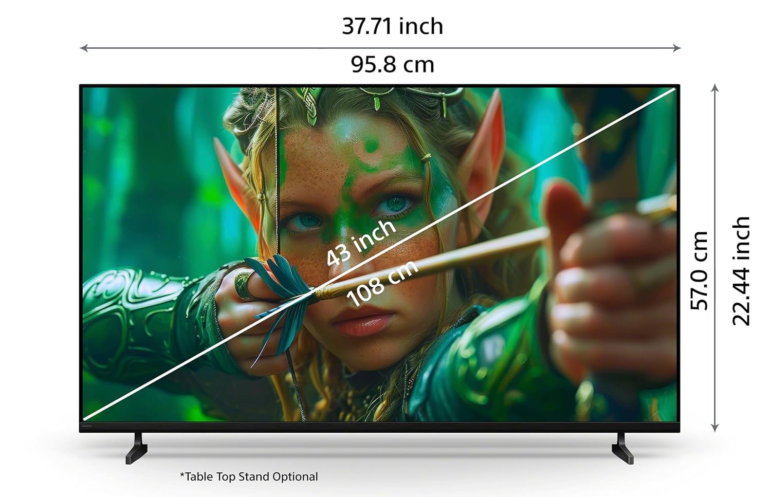 Sony 108 cm (43 inches) BRAVIA 2M2 Series 4K Ultra HD Smart LED Google TV K-43S22M2-3 Years Warranty for Limited Period - Image 7